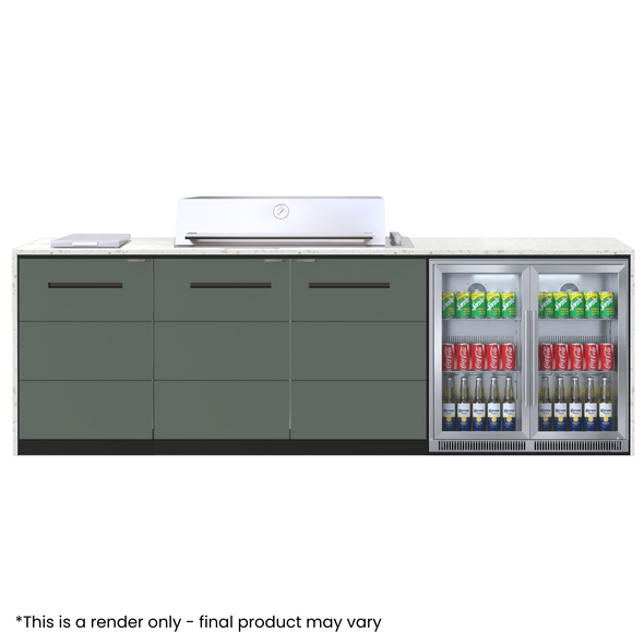 The PROLINE - 2845mm Custom Euro Alfresco Kitchen