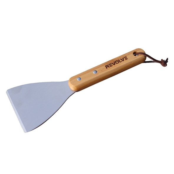 Evolve Dough Scraper (Stainless Steel & Bamboo) - PZA003