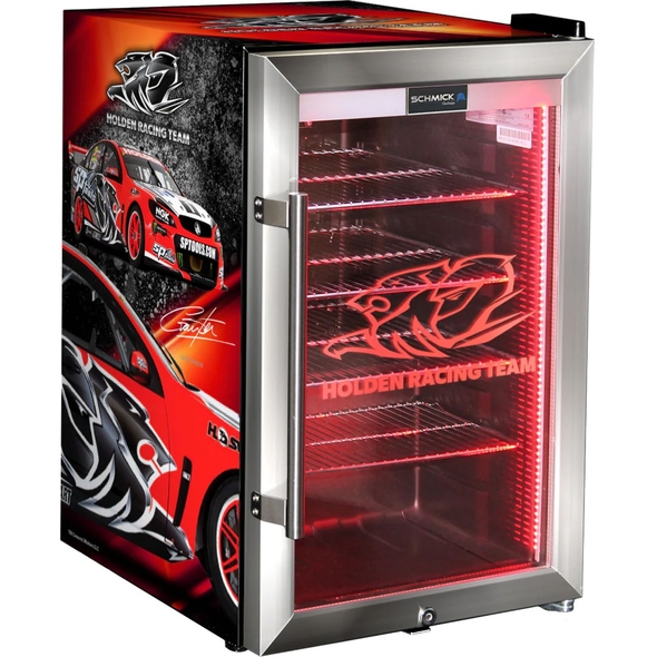 HRT Holden Racing Team Glass Door Bar Fridge With Cool Frosted Door Logo - SC70-SS-HRT