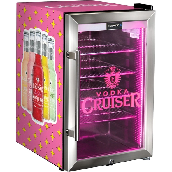 Vodka Cruiser branded bar fridge, Great gift idea! Great Entertaining Room Or Man Cave Item - SC70-SS-VC
