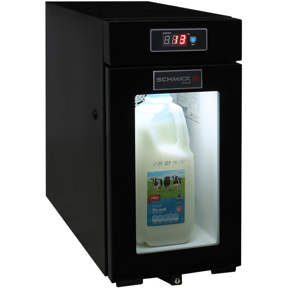 Mini Bar Fridge Made For Milk Storage Under 4°C - For Use With Coffee Machines 9Litre Schmick SK-BR9C