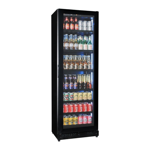 Schmick Upright Super Slim Depth Quiet Running Glass Front Beer Fridge With 5 x LED Colour Options - Model SK168RB