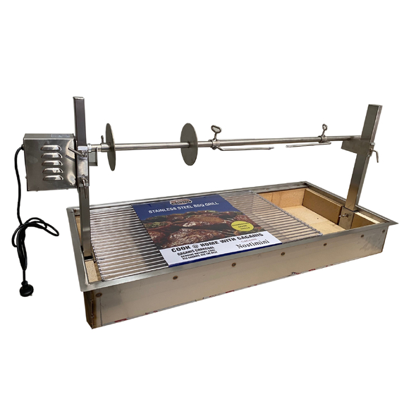 1200mm Alfresco Built In Charcoal BBQ with Spit Rotisserie - SP-124B