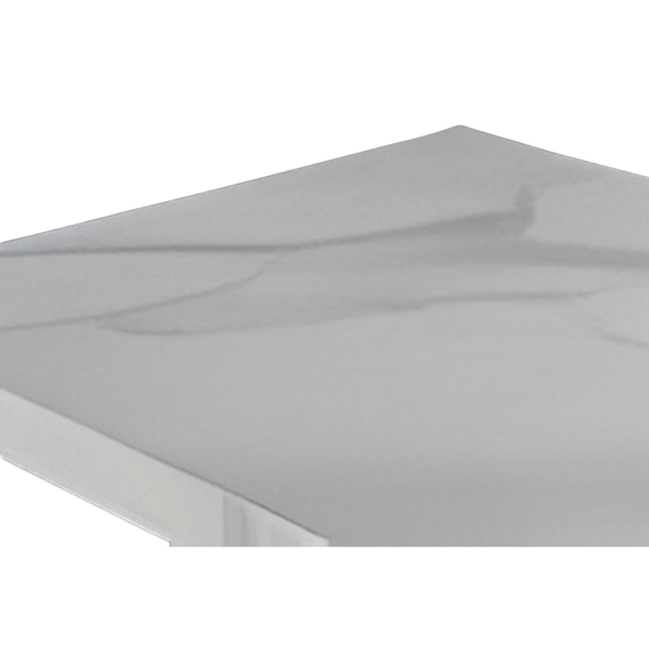 Crossray Flat top - Waterfall Sintered Stone Benchtop - (White)  - TCK-WWFLATTOP 