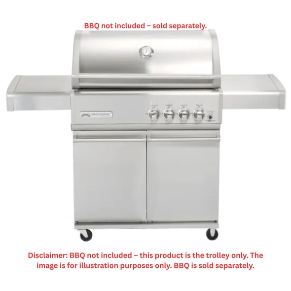 CROSSRAY  Infrared 4 Burners BBQ Trolley Only– TCR4-TROLLEY