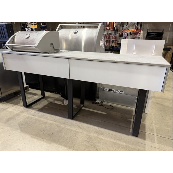 Outdoor Kitchen Bench with Crossray 2 burner Gas BBQ - DISPLAY - Pick up ONLY