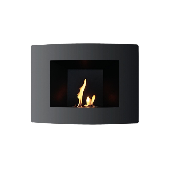 Tenderflame Wall Black Fireplace - TF-100170