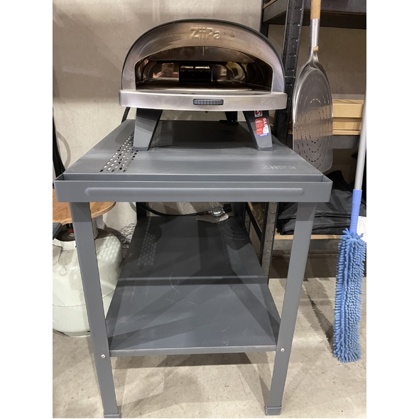 ZiiPa Piana Gas Fired Pizza Oven with Rotating Stone - Slate/Ardoise and Trolly - *DEMO USED*